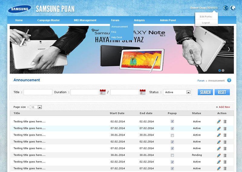 Samsung Puan - Turkey - https://www.samsungpuan.com/